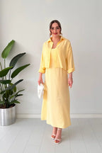 Trendy Korean Style Long Koti Maxi 2 Piece