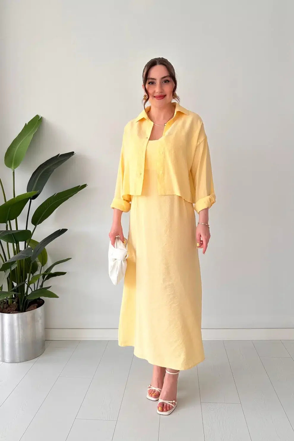 Trendy Korean Style Long Koti Maxi 2 Piece