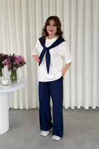 Noir Ribbon Lounge Wear Set Her MWTS-37