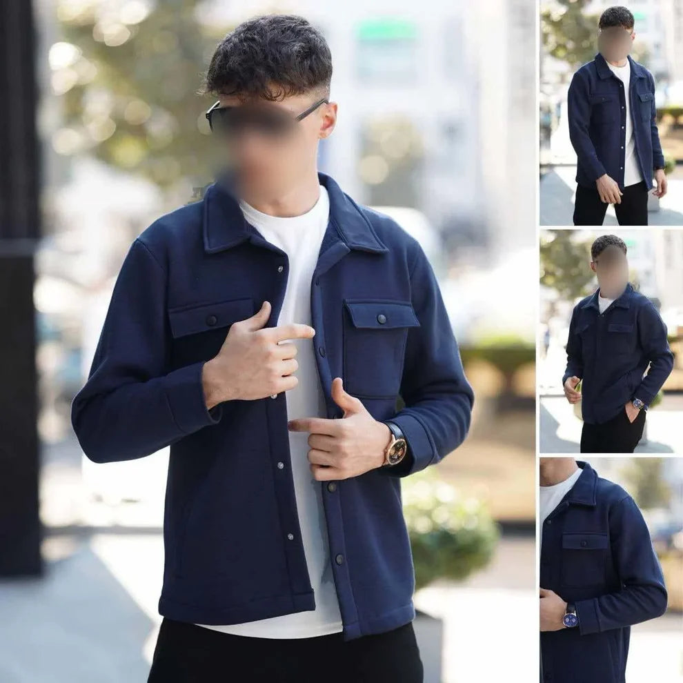 Zayra 4-Pocket Collar Style Casual Fleece Winter Button Jacket. MWJ-401
