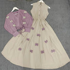 Zayra Classic Wine Bow Embellished Maxi 2-Piece Regular price